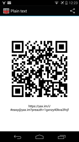 Invitation as QR Code